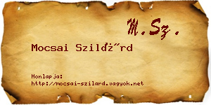Mocsai Szilárd névjegykártya